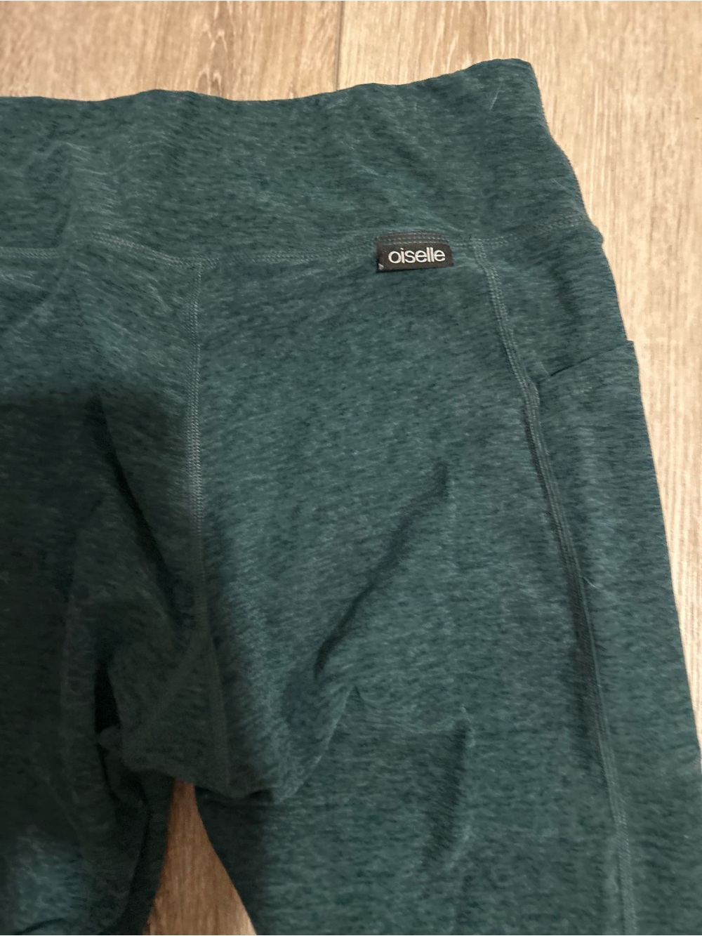 Oiselle workout Leggings  - Dark Teal - Picture 3 of 4
